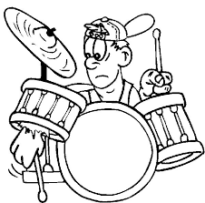 In coloringcrew.com find hundreds of coloring pages of drums and online coloring pages for free. Rock And Roll Drummer Boy Broke His Drum Kit Coloring Pages Kids Play Color