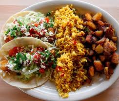 Maybe you would like to learn more about one of these? Fuzzy S Taco Shop Fish Tacos Latin Fried Potatoes Mix Mex Fried Rice Food Mexican Food Recipes Amazing Food