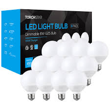 G25 led bulb, ul listed globe vanity light for makeup mirror. Torchstar 12 Pack 6w G25 Led Bulbs Led Light Bulbs Led Globe Light Bulbs Globe Vanity Light For Bath Pendant Dressing Room Medium E26 Base 2700k Soft White Walmart Com Walmart Com