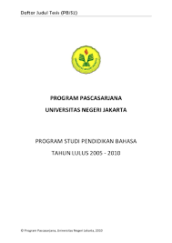 Judul Skripsi Kualitatif Bahasa Inggris Pendidikan Contoh Surat