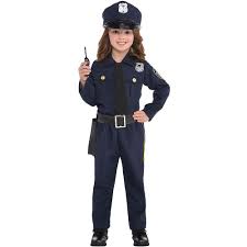 Girls Classic Police Officer Costume Kids Police Officer Costume Police Officer Halloween Costume Police Officer Halloween