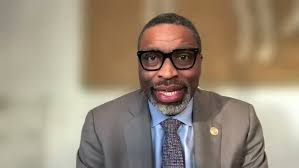 Derrick Johnson, NAACP President and CEO, speaks in support of banning  menthol cigarettes