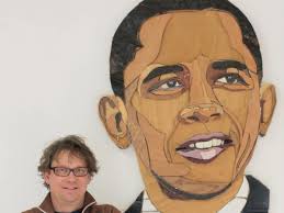 Kunstenaar verrast VS met Obama uit sloophout