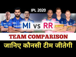 Mumbai vs rajasthan head to head records & stats. Ipl 2020 Mi Vs Rr Team Comparison Rajasthan Royals Vs Mumbai Indians Playing 11 2020 Youtube