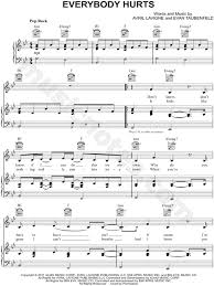 # # for the latest collection of r.e.m. Avril Lavigne Everybody Hurts Sheet Music In G Minor Transposable Download Print Sku Mn0097641