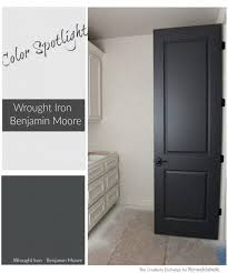 Color Spotlight Benjamin Moore Wrought Iron Remodelaholic Benjamin Moore Wrought Iron Interior Door Colors Black Paint Color