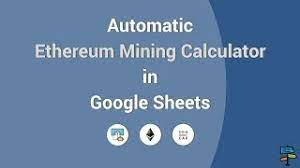 How To Create An Ethereum Mining Calculator From Start To Finish By John Young Spreadstreet Medium
