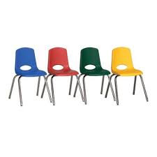 Ecr4kids Playschool Classroom Children 16 Stack Chair Chrome Legs 6pc Assorted Colors 195 99 Classroom Chairs Ecr4kids Chair