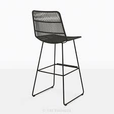 Black And White Wicker Bar Stools Nairobi Bar Stool Angle Black Bar Stools Wicker Bar Stools Outdoor Bar Stools