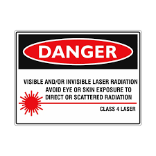 Danger Sign - Visible And / Or Invisible Laser Radiation Avoid Eye or – Pro  Safety Signs