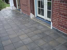 Before beginning your project be sure and read through these pages if your patio is larger than 10 ft. Install Expansion Joints Deck Tile