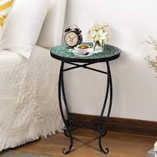 Featuring a tempered glass top, this coffee table with adjustable height is a minimalistic proposition for contemporary interiors. Outdoor Plant Stand Top Round Accent Table Coffee Table Plant End Table Small Porch Table Indoor Round Glass Balcony Plant Table Stands Walmart Com Walmart Com