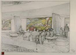 Frank Lloyd Wright At The Guggenheim Frank Lloyd Wright Guggenheim Architecture Drawing Guggenheim Museum