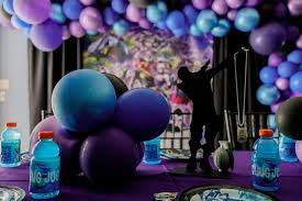 Fortnite Birthday Party Ideas Photo 1 Of 10 Birthday Party Decorations Video Games Birthday Party Boy Birthday Parties