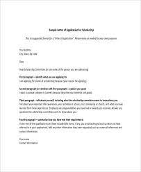 Scholarship Letter Template 11 Free Sample Example Format Download Free Premium Templates
