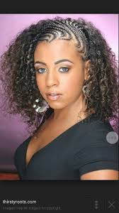 Microbraids, cornrows, fishtail braids, blocky braids, black #21: Pin On Hair
