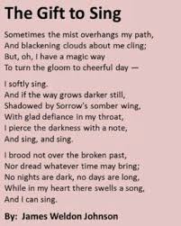 The Gift To Sing James Weldon Johnson James Weldon Johnson Renaissance Poetry Earth Quotes