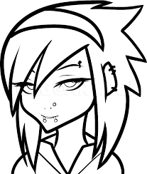 How To Draw An Emo Character, Emo Character, Step By Step, Drawing Guide,  By Dawn - Dragoart