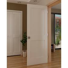 Can the height of the door be trimmed down an inch or less? Kimberly Bay 24 In X 80 In White 2 Panel Shaker Solid Core Pine Interior Door Slab Dpsha2w24 The Home Depot Prehung Interior Doors Pine Interior Doors Wood Doors Interior