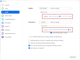Details various settings for audio devices. How To Adjust Volume In A Zoom Meeting Techswift