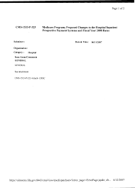 CMS-1533-P-323 Medicare Program; Proposed Changes to the Hospital Inpatient  Prospective Payment Systems and Fiscal Year 2008 Rat