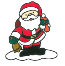 Ein wichtiger teil der adventszeit. Magicgel Fensterbilder Weihnachten Weihnachtsmann 15 X 18 Cm Fensterdeko Fur Das Basteln Mit Kindern