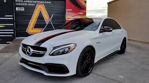 2017 Mercedes C63s Amg Brand New Material 3m 1080 Satin Ghost Pearl White Colorshifting White Wrap 1 Gloss Black Vinyl Wrap Car Wrap Mercedes Benz Amg
