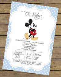 Mickey Baby Shower Invitation Mickey Baby Shower Mickey Etsy Baby Shower Invitations For Boys Mickey Mouse Baby Shower Mickey Baby Showers
