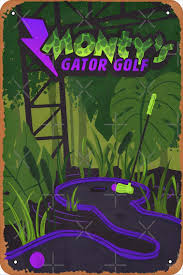 Fnaf Montys Gator Golf Poster Vintage Retro Metal Sign 8x12 Inch Man Cave  Home Wall Decor : Home & Kitchen - Amazon.com