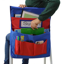 Us 9 99 Godery Chairback Buddy Pocket Chart Canvas Seatback Stuff Storage Pocket Home Classroom Group Team Organizers For Child In Briefcases