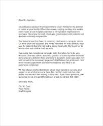 Free 8 Sample Nursing Recommendation Letter Templates In Pdf Ms Word
