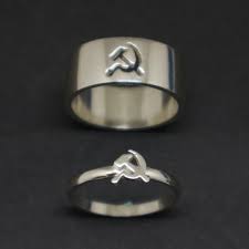 Matching rings are included for a complete look. Communist Promise Ring For Couples Hammer And Sickle Etsy