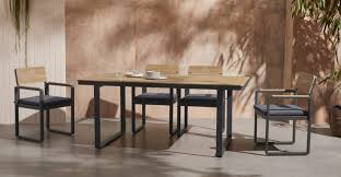 Patio dining set with bench seat. 10 Of The Best Minimalist Outdoor Furniture Collections