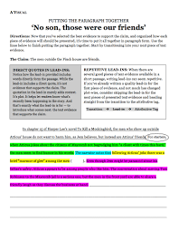 Atticus And Friends Evidence Based Writing To Kill A Mockingbird Chapter 15