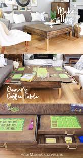 Beautiful puzzle table top about remodel home improvement ideas with top. Diy Coffee Table With Pullouts Home Made By Carmona