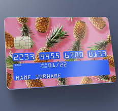 Shop top fashion brands wallets at amazon.com free delivery and returns possible on eligible purchases Pineapple Pattern Card Sticker Tenstickers