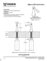 Mounting this dispenser on your kitchen sink is also simple and easy. Moen S3946bl Transitional Deck Mounted Kitchen Soap Dispenser With Above The Sink Refillable Bottle Matte Black Kitchenfaucets Com