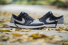 Nike Air Jordan 1 Low Shadow White Atmosphere Grey Black Nike Air Jordan 1 Low Gs Retro Black Medium Grey Shadow 709999 003 Grade School Nike Leather Air Jordans Mens Boots Casual