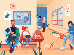 Pet Hospital In 2020 Animal Hospital Baby Illustration Children Illustration