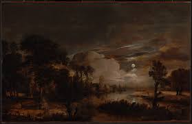 Landscape painting, also known as landscape art, is the depiction of natural scenery such as mountains, valleys, trees, rivers, and forests, especially where the main subject is a wide view—with its elements arranged into a coherent composition. Aert Van Der Neer Wikipedia