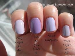 Stash Swatch Some Lilac Polish Comparisons Opi Done Out In Deco China Glaze Light As Air Opi Do You Lilac It A Lilac Nail Polish Essie Lilacism Lilac Nails