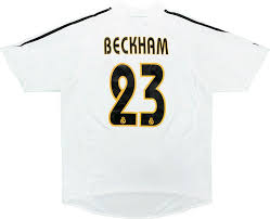 David beckham will wear the number 23 shirt at real madrid next season. David Beckham Jersey Number Real Madrid