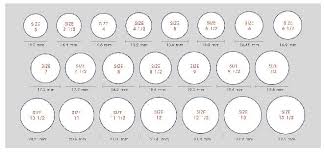 Ring Size Chart Engagement Ring Sizes Diamond Engagement