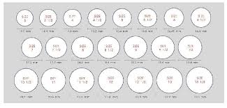 Ring Size Chart Engagement Ring Sizes Diamond Engagement