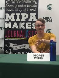 Last night Michigan Interscholastic Press Association campers participated  in a panel discussion with Oprah Jrenal, Lara Slee, George White and Cody  Wallinga