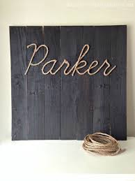 Diy Word Art Wall Decor With Rope Word Art Wall Decor Word Wall Art Name Art