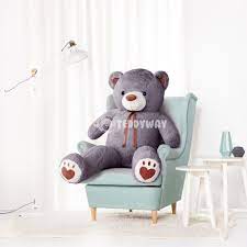 Grey Giant Teddy Bear 160 Cm 63 Inch Toto Teddyway Giant Teddy Bear Giant Teddy Teddy Bear