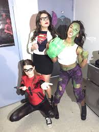 College Halloween Superheroes Clark Kent Superman Spider Man Hulk College Halloween Clark Kent Spiderman