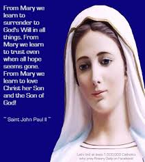 Why should we frequently say the hail Mary