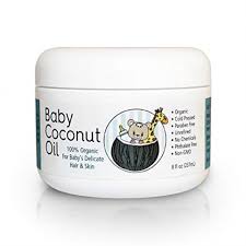 Coconut oil is considered to be healthy, owing to its diverse therapeutic properties. Baby Coconut Oil Great For Hair And Skin Cradle Cap Treatment Eczema Massage Diaper Rash Guard And Stretch Marks 8 Fl Oz Walmart Com Walmart Com